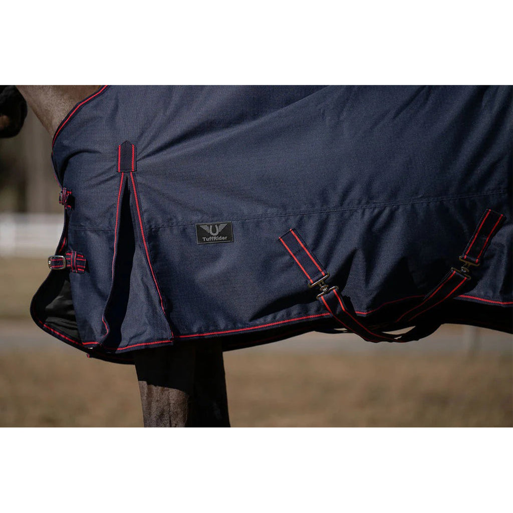 TuffRider 600 D Ripstop Standard Neck Light Weight Turnout Blanket with 100 GSM Fill