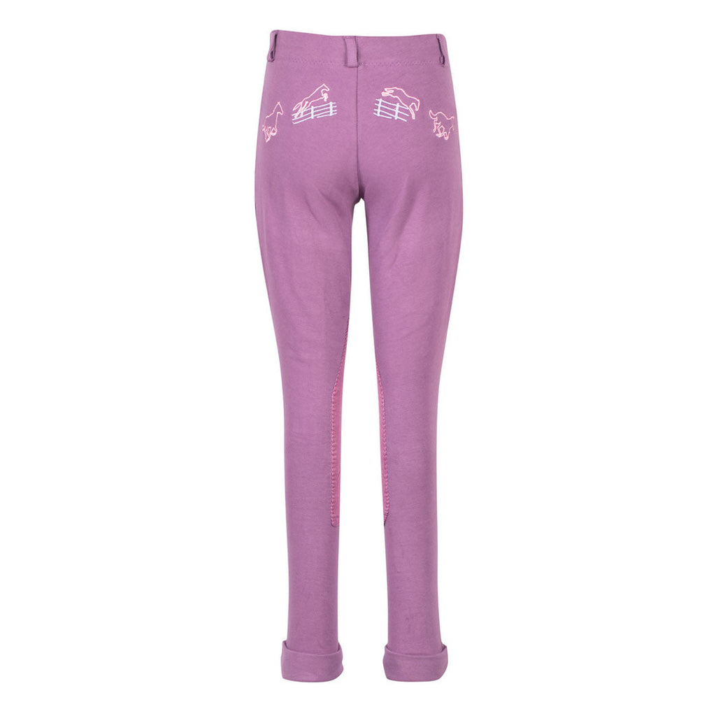TuffRider Children's Cotton Embroidered Pull-On Jodhpurs