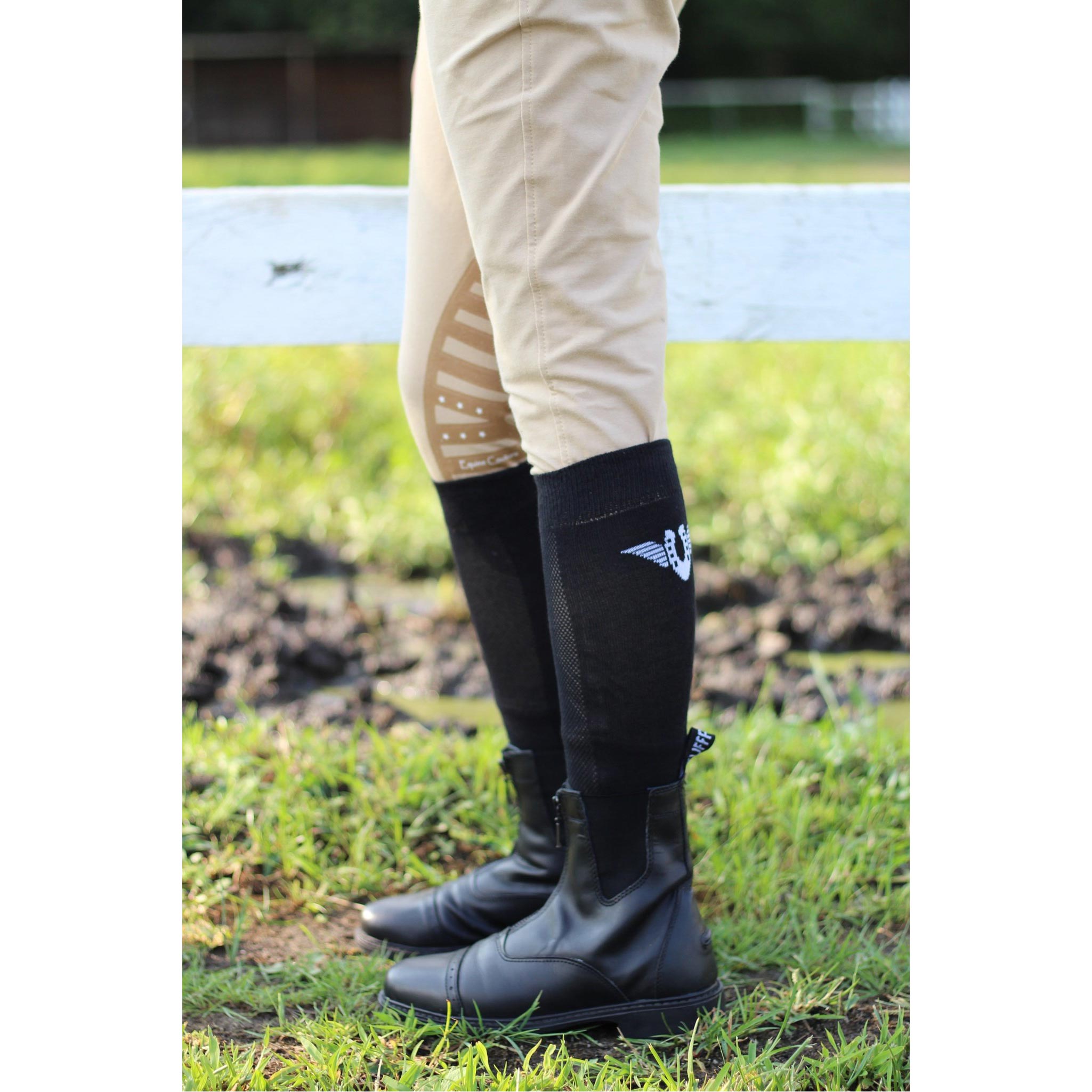 TuffRider Women Starter Synthetic Leather Front Zipper Paddock Boots