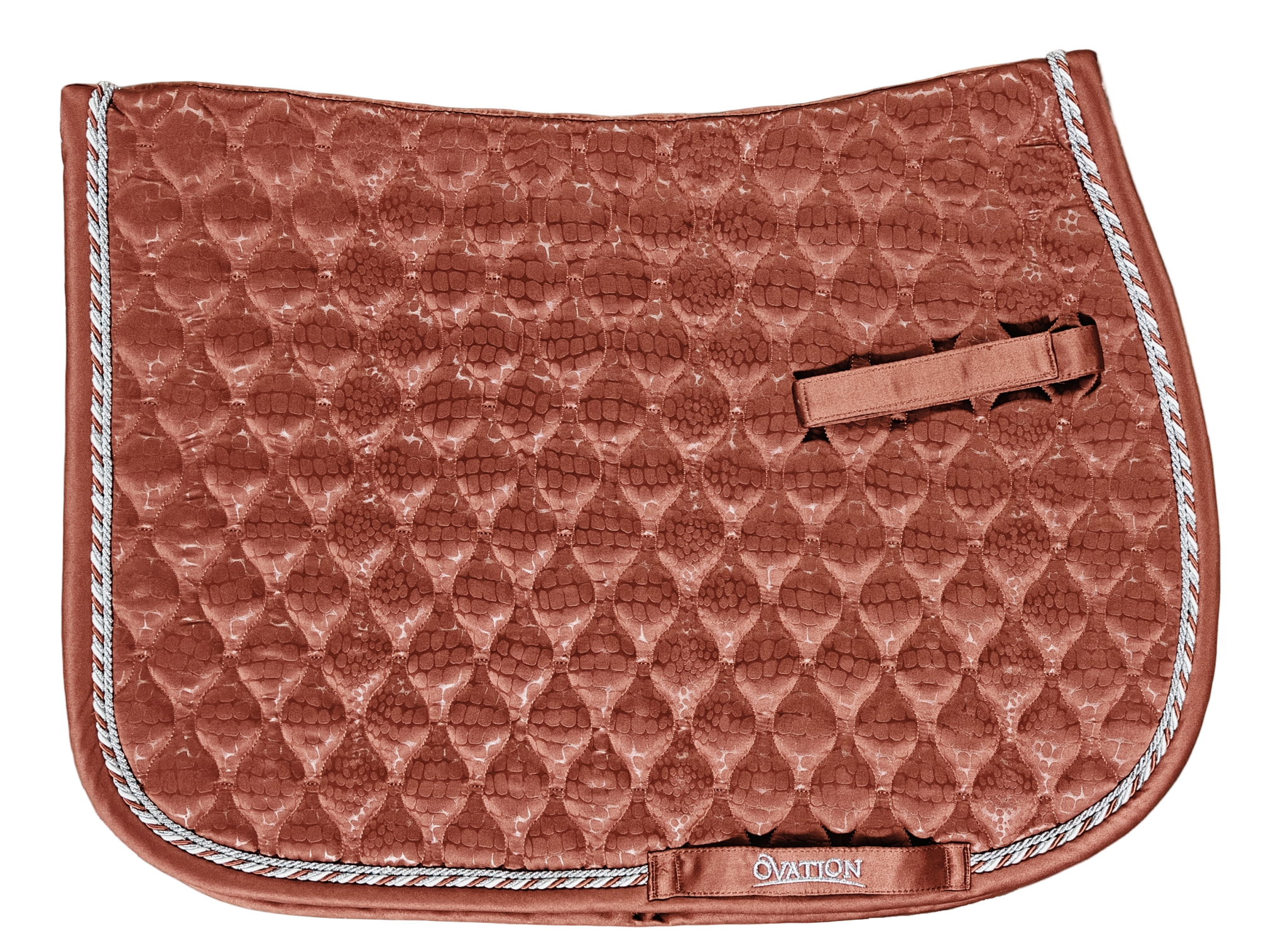 Embossed Leopard Satin All-Purpose Saddle Pad