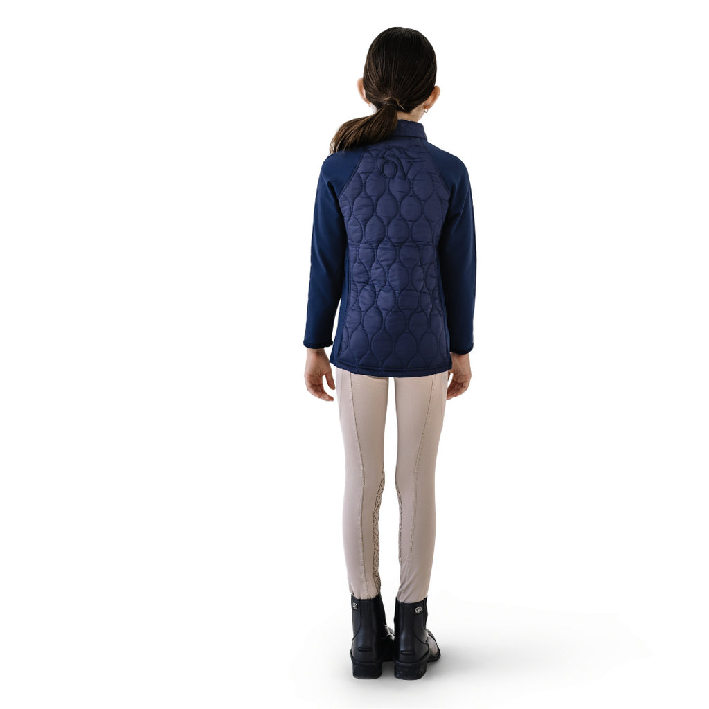 Kids' Quilted Hybrid Puffer Jacket - Navy