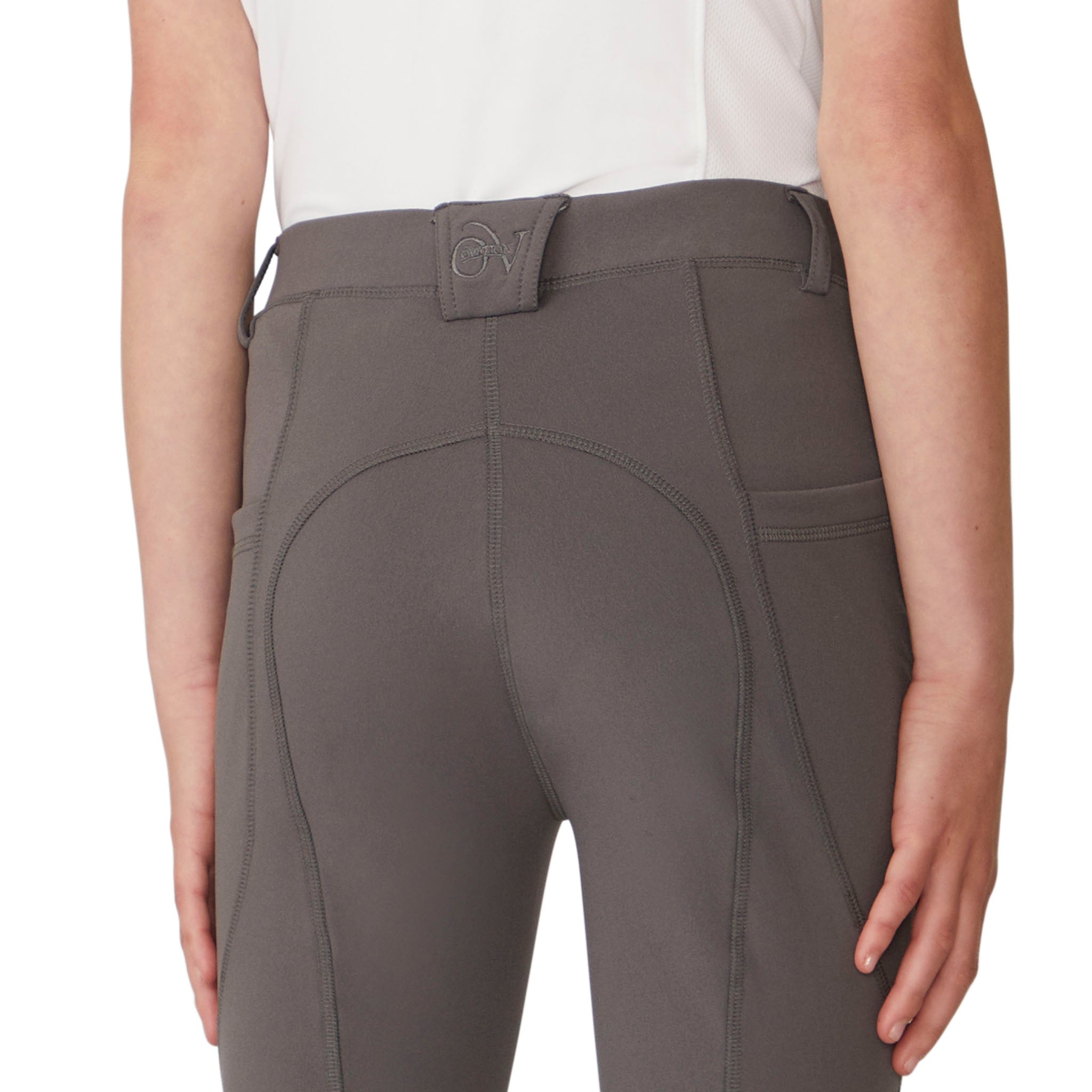 Girls' Equinox Silicone Knee Patch Winter Breech - Steel Grey