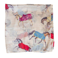 AWST Int'l Lila Horses in Blankets Scarf