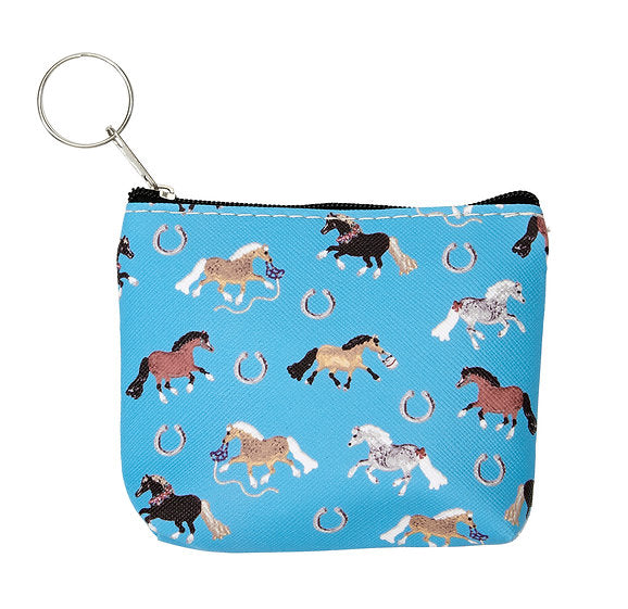 AWST Int'l "Lila" Pony Puff Coin Purses- Set of 12- Assorted