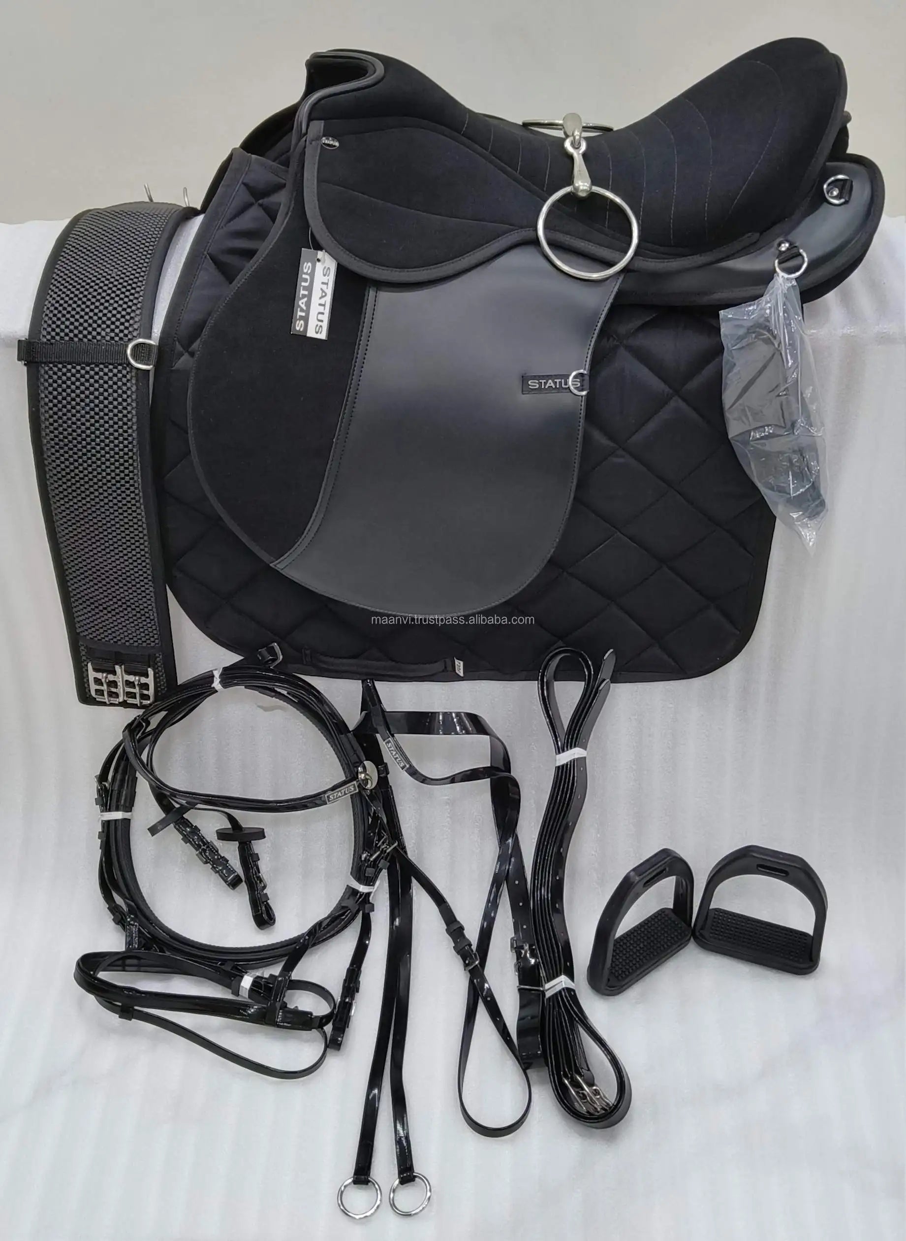 Best Selling Complete Saddle Set For Horse Endurance Durable Leather Western Style For English Riding India Low Price Available