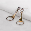 Camden - Equestrian Horse Bit Earring in Two Tone