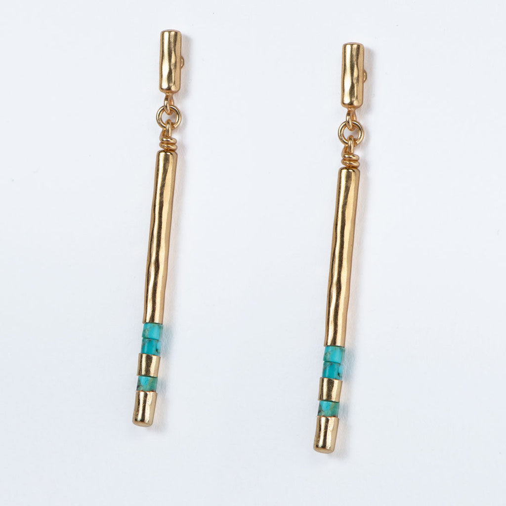Prism - Linea Turquoise Equestrian Earring