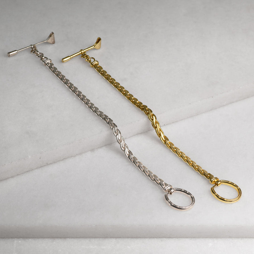Luxe Horseshoe Clasp Bracelet in Silver