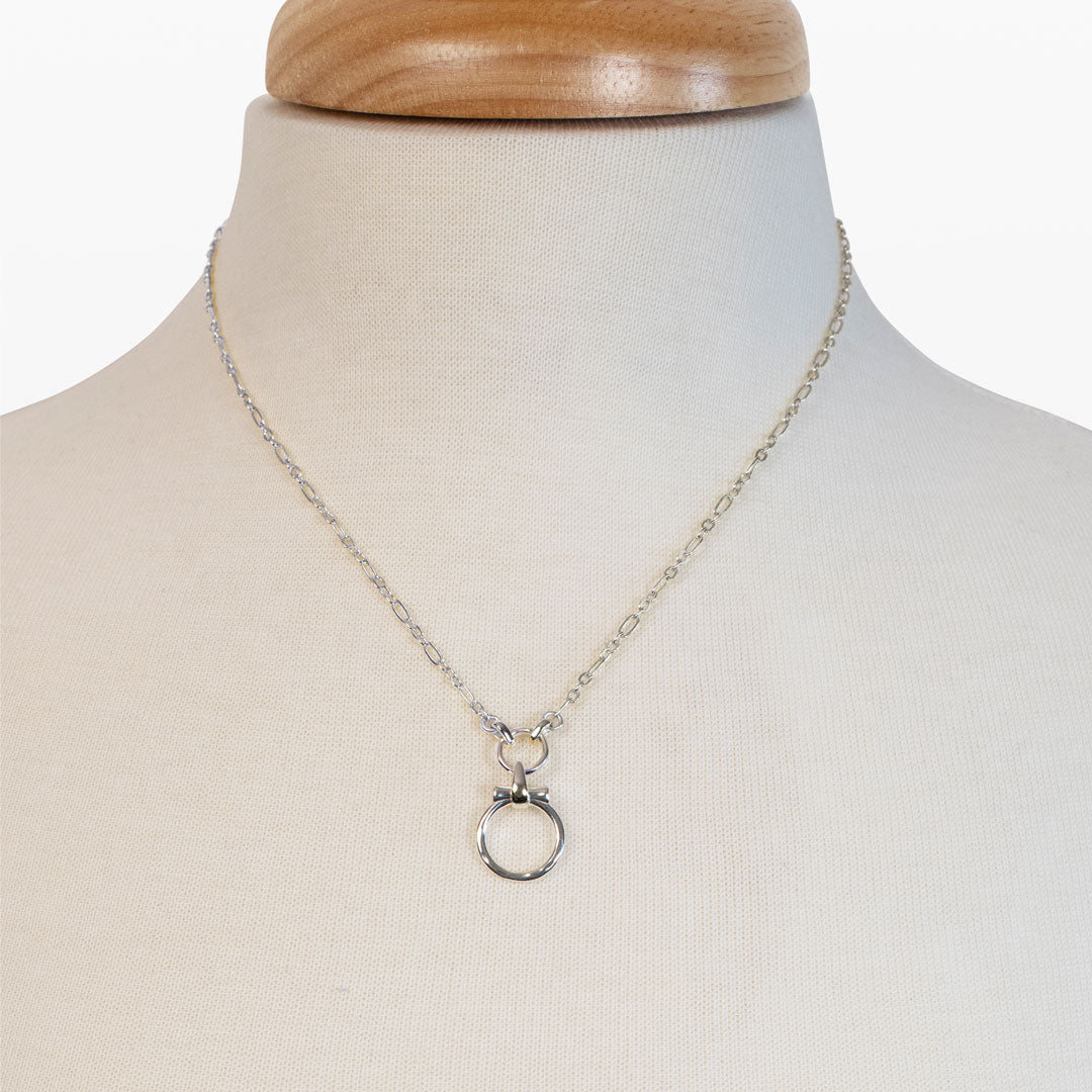 Aikon - Equestrian Horse Bit Necklace in Silver