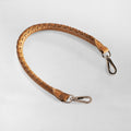 Baseball Stitch Short Strap - Nickel with Caramel Leather