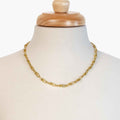 Bellamy - Horseshoe Link Equestrian Necklace in Gold
