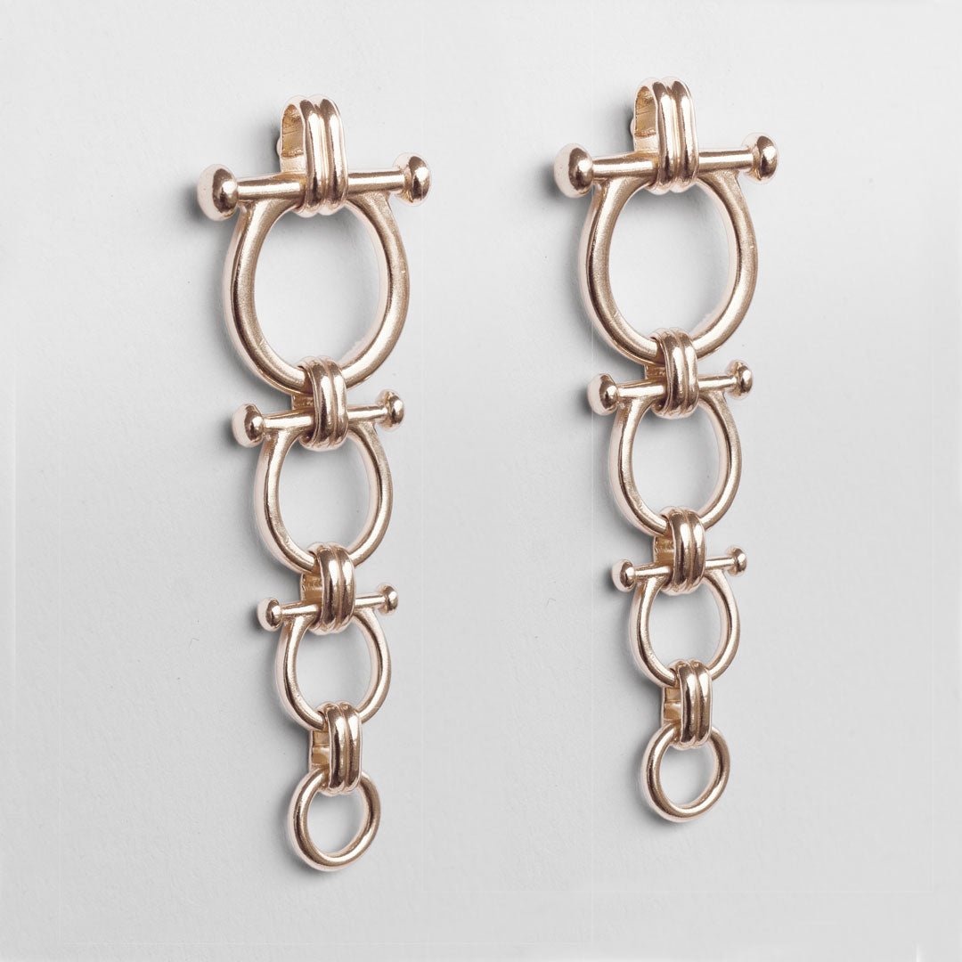 Bocara - Horse Bit Equestrian Earring in Silver