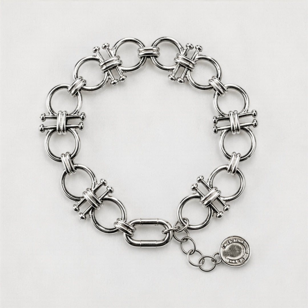 Bocara - Horse Bit Equestrian Link Bracelet in Silver