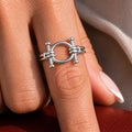 Bocara - Horse Bit Equestrian Ring in Silver