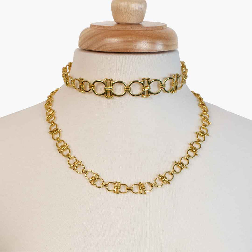 Bocara - Horse Bit Equestrian Link Bracelet in Gold
