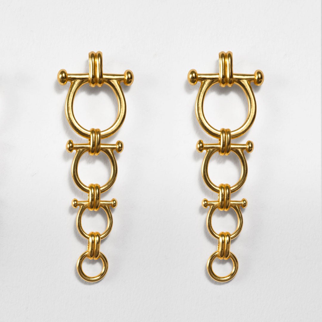 Bocara - Horse Bit Equestrian Link Bracelet in Gold