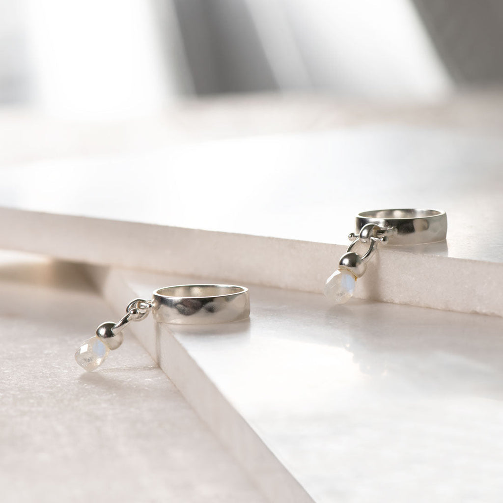 Brio - Moonstone Horse Bit Equestrian Ring in Silver