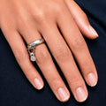 Brio - Moonstone Horse Bit Equestrian Ring in Silver