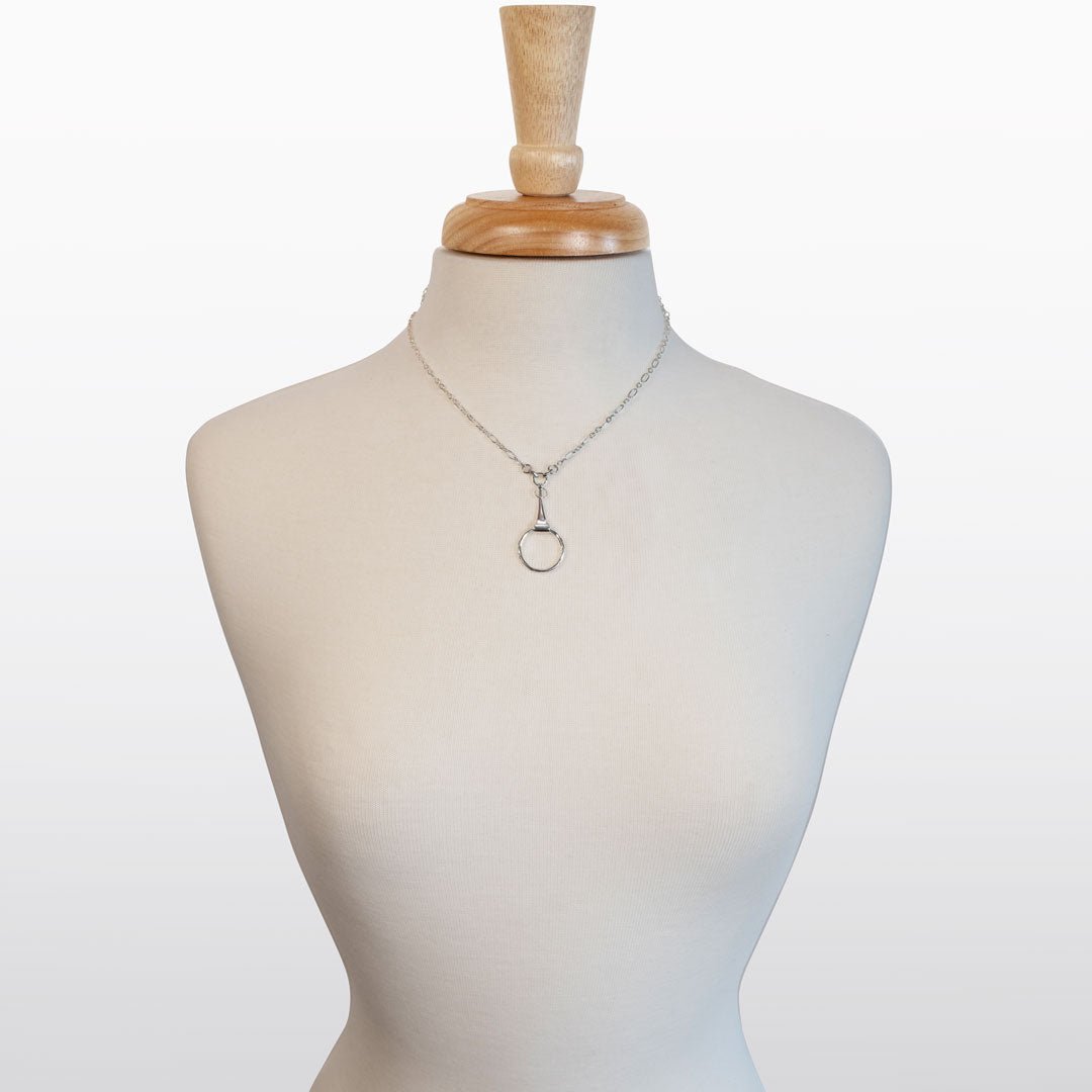 Camden- Equestrian Horse Bit Necklace in Silver