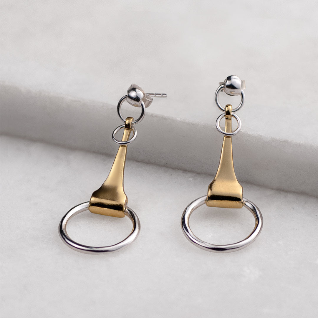 Camden - Two Tone Equestrian Horse Bit Necklace