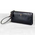 Caravel Wristlet Clutch - Luxury Leather Handbag in Black
