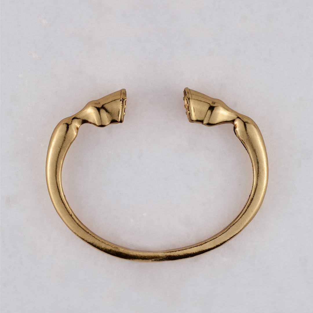 Cavallo -  Horse Hoof Equestrian Bracelet in Gold