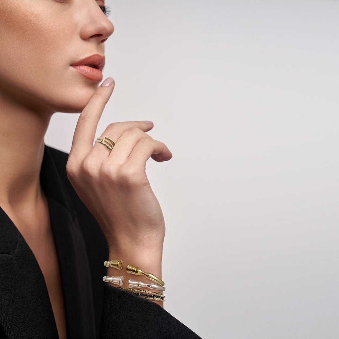 Cavallo -  Horse Hoof Equestrian Bracelet in Gold