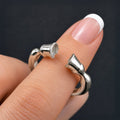 Cavallo - Horse Hooves Equestrian Ring in Silver
