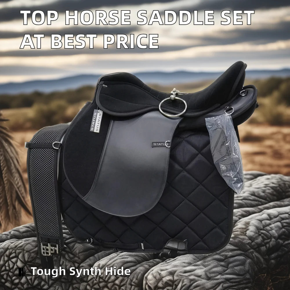 Best Selling Complete Saddle Set For Horse Endurance Durable Leather Western Style For English Riding India Low Price Available