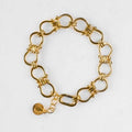 Chapelle - Horseshoe Link Equestrian Bracelet in Gold