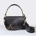 Signature Saddle Bag - Luxury Leather Handbag in Black