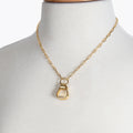 Cheyenne - Single Western Stirrup Necklace in Gold