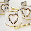Cody - Horseshoe Heart Ponytail Cuff in Two Tone