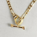 Cortina - Cuban Chain Western Necklace in Gold