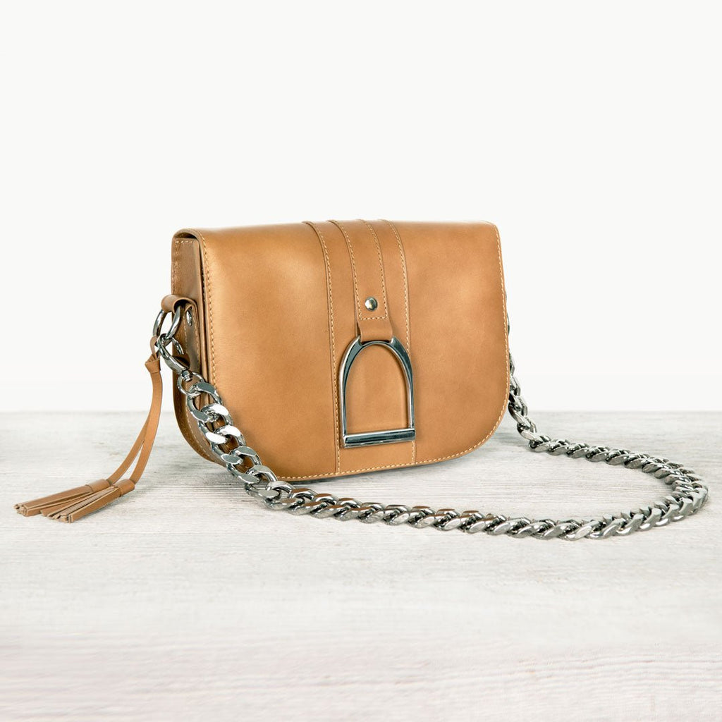 Chunky Curb Nickel Finish Chain Strap