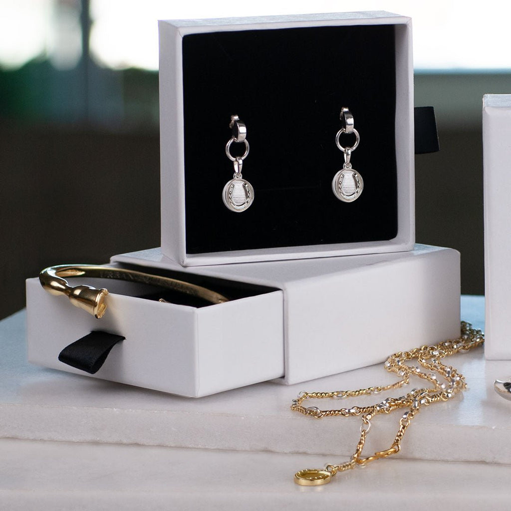 Dorado - Horseshoe Coin Earring in Silver