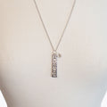 Horse Girl - Equestrian Dog Tag Necklace in Silver