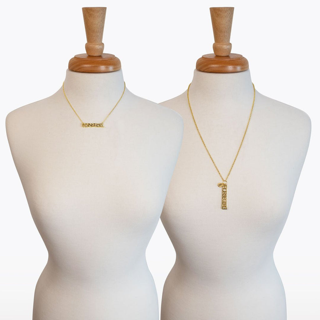 Horse Girl - Equestrian Letter Pendant in Gold