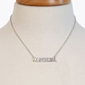 Horse Girl - Equestrian Letter Pendant in Silver