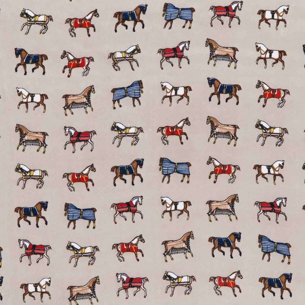 Hunt Club - Stylized Equestrian Scarf in Taupe