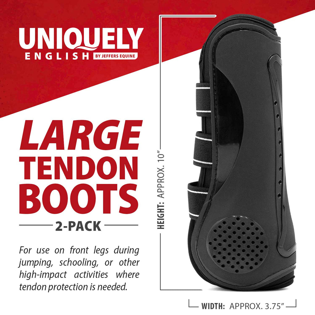 Jeffers Uniquely English Horse Tendon Boots, 2-Pack