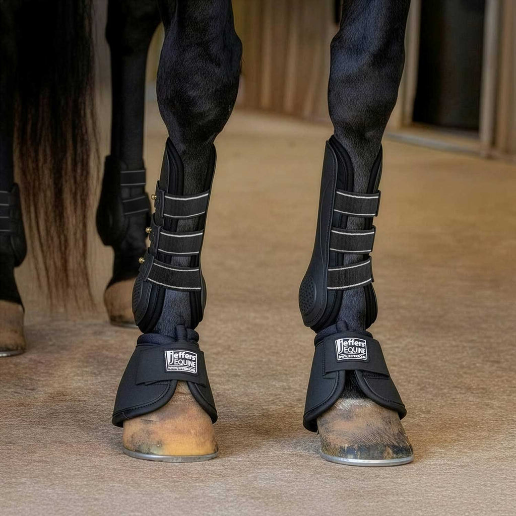 Jeffers Uniquely English Horse Tendon Boots, 2-Pack