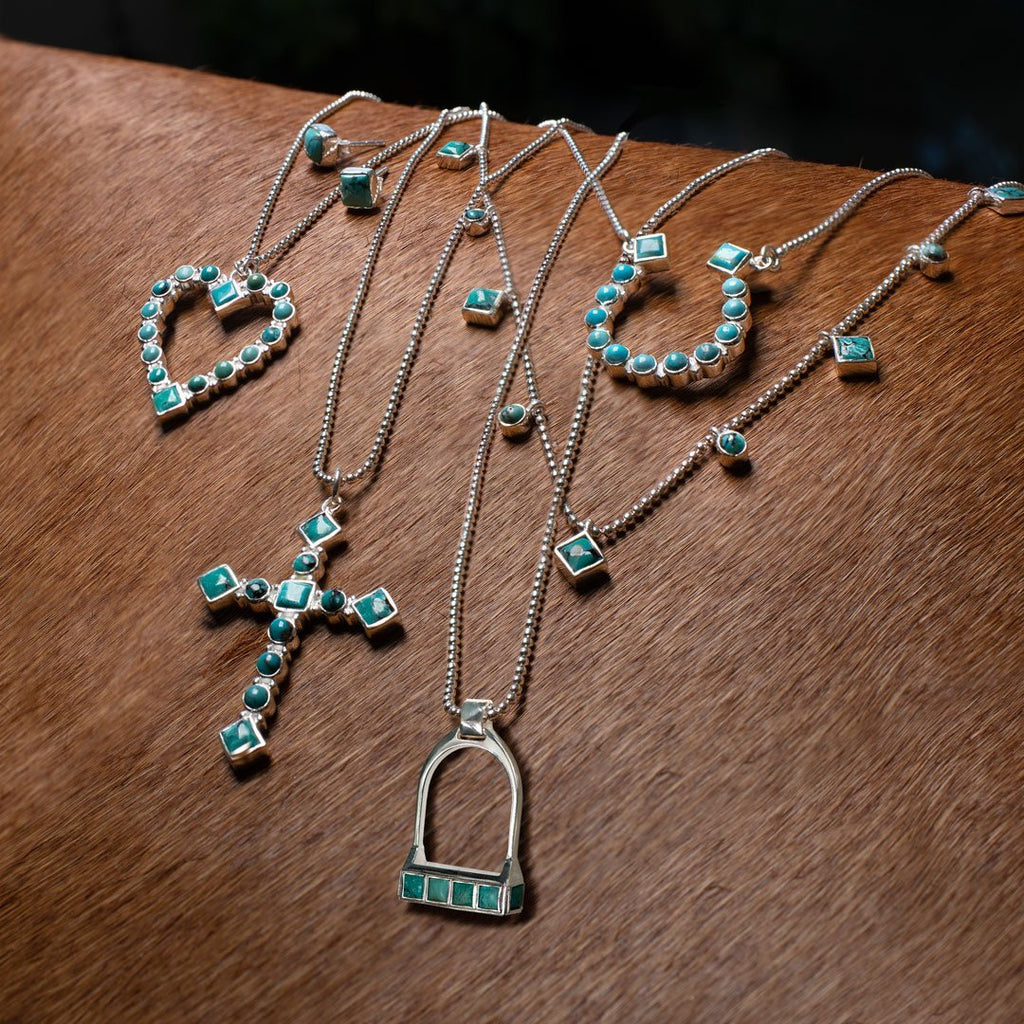 Keepsake -  Square Cut Turquoise stud Earring In Sterling Silver