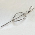 Lariat  - Triple Rope Twist Mane Tamer Hair Pin in Silver