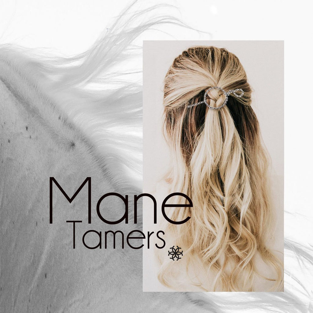 Lariat  - Triple Rope Twist Mane Tamer Hair Pin in Silver