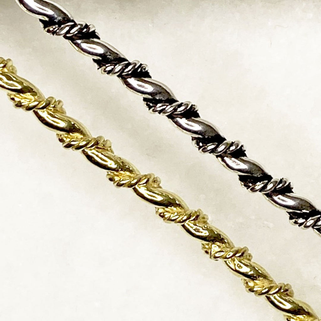 Lariat  - Triple Rope Twist Mane Tamer Hair Pin in Silver