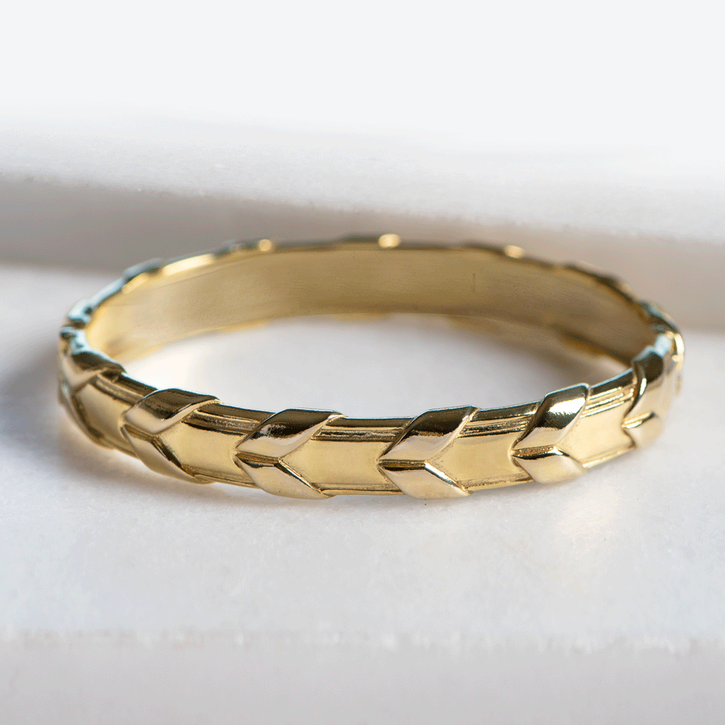Lexington - Equestrian Laced Rein Wrist Bracelet in Gold or Silver