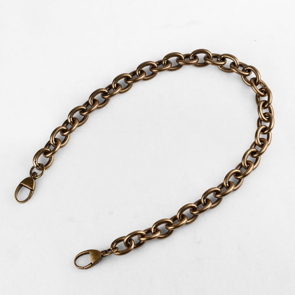 Chunky Loop Antique Brass Chain Strap