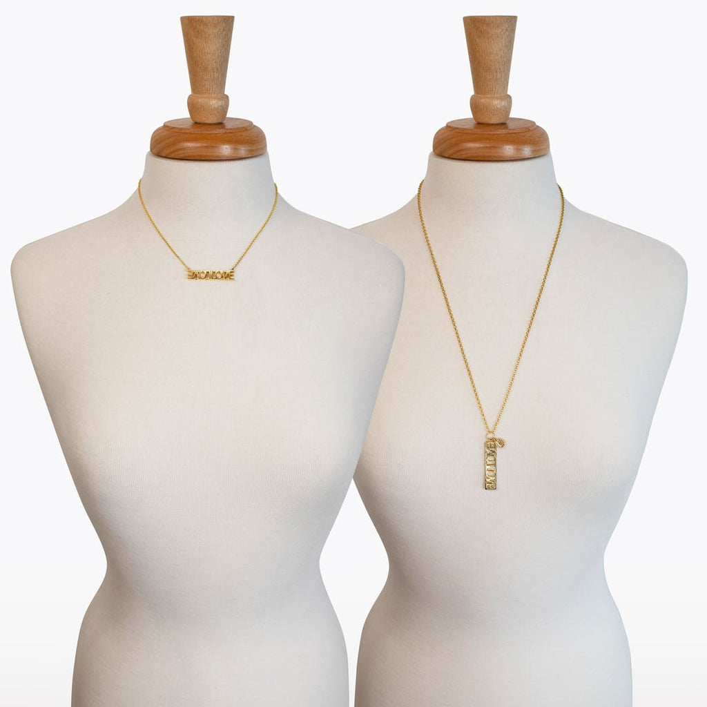 Love - Horseshoe Coin Pendant in Gold