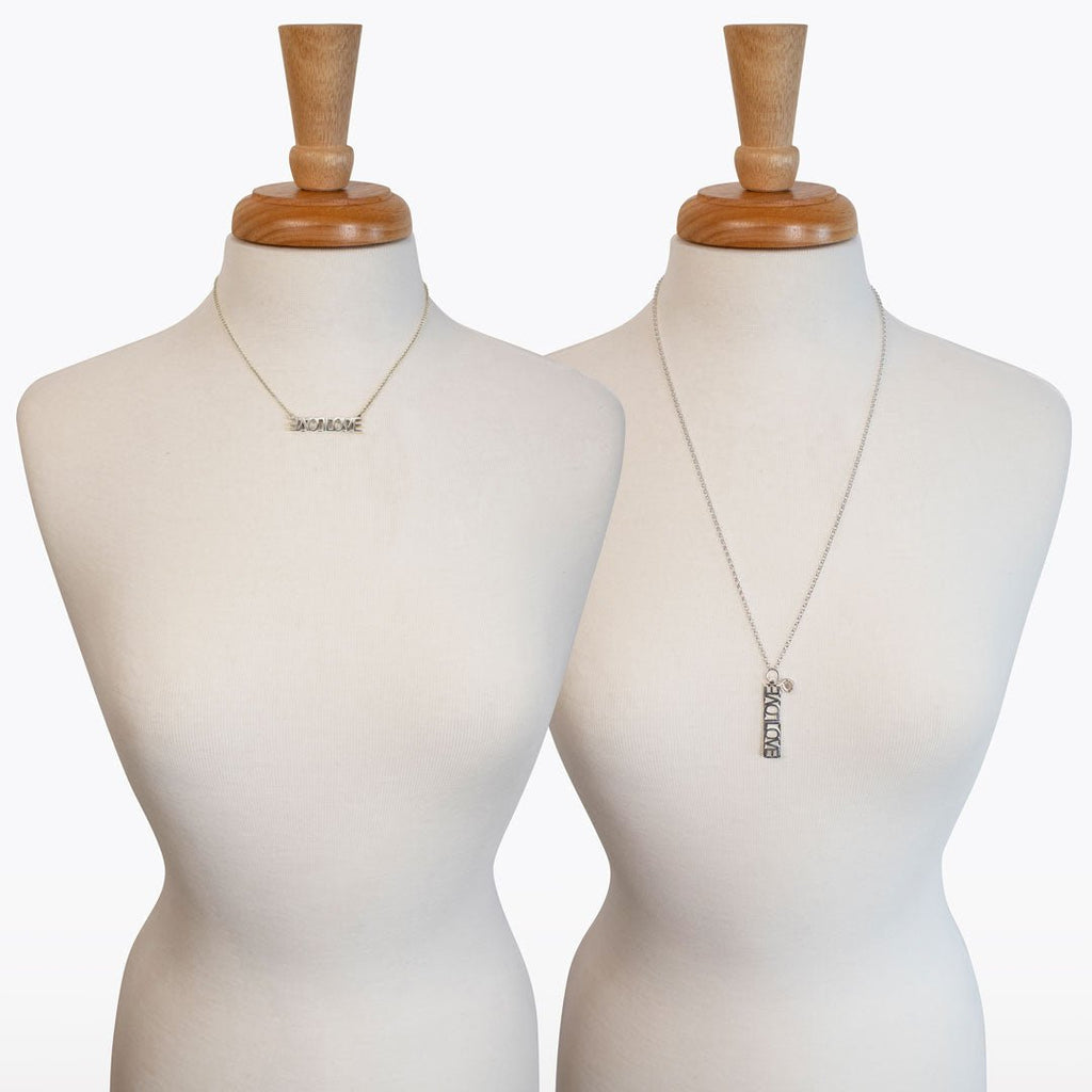 Love - Horseshoe Coin Pendant in Silver